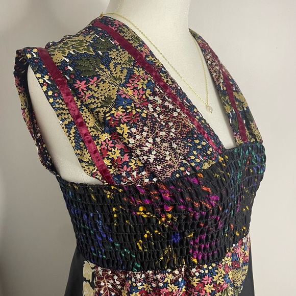 Vintage California On The Rocks Floral Midi Dress 7 Medium - Picture 3 of 10